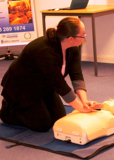First aid at work training